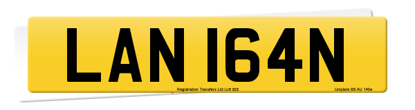 Registration number LAN 164N
